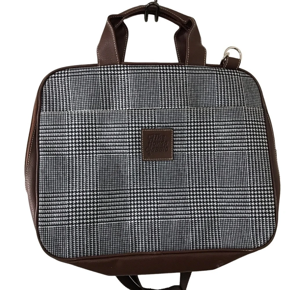 Barrington x the Honda classic houndstooth computer laptop crossbody bag